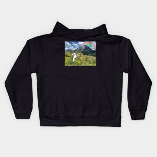 Magic in the Wild: Lily Lake Trail in Marble Colorado | Dancing Uniquorns by Mellie Kids Hoodie